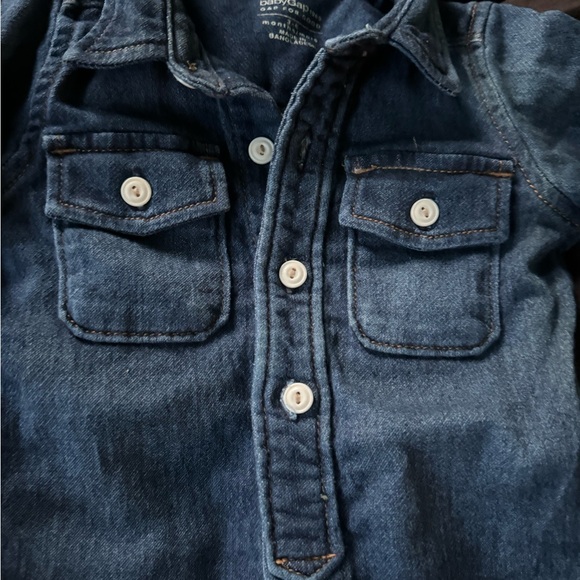 Baby gap jeans jumpsuit romper - Picture 4 of 5